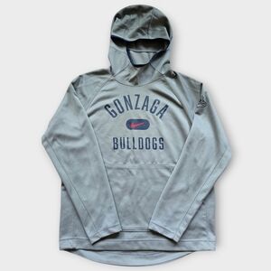 Nike Gonzaga Bulldogs Dri-Fit Hoodie Mens Grey Spotlight. Size: L